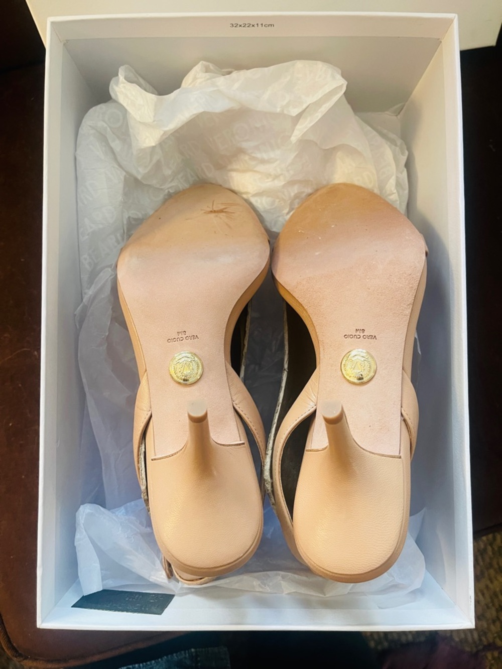 Veronica Beard NIB Darcelle Bisque Sandals 8M - Picture 6 of 7
